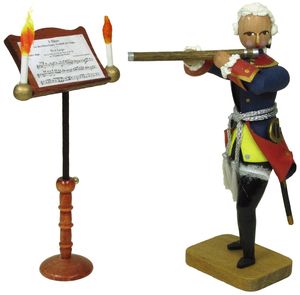 W. Werner Alter Fritz beim Flötenspiel  (W. Werner 2731) Alter Fritz beim Flötenspiel
